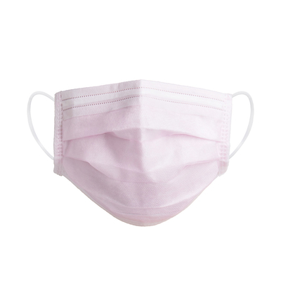 Camada descartável cor-de-rosa Meltblown não tecido respirável da máscara protetora 3 de tela não tecida