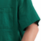 Os homens verdes esfregam a luva curto M L XL XXL 3XL 4XL dos uniformes do terno