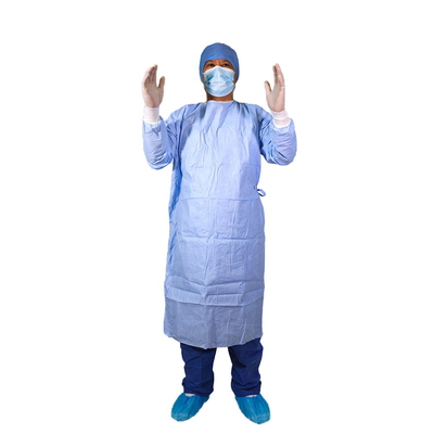 Vestido cirúrgico protetor não tecido não estéril do vestido BVB 510k 68gsm do nível 4 de AAMI