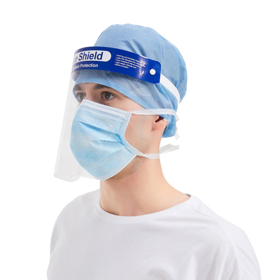 Protetor de cara médico do espaço livre da névoa da proteção completa transparente plástica descartável do FaceShield da segurança anti