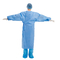 Vestido cirúrgico do isolamento descartável estéril com nível 3 de Rib Cuff AAMI