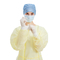 Do vestido descartável do isolamento dos Pp da roupa do paciente hospitalizado amarelo não estéril cirúrgico