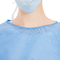 Azul não tecido descartável médico do vestido do isolamento de ao nível 3 SMS