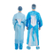 Vestido descartável plástico do CPE do vestido 25gsm do isolamento do avental impermeável do PPE